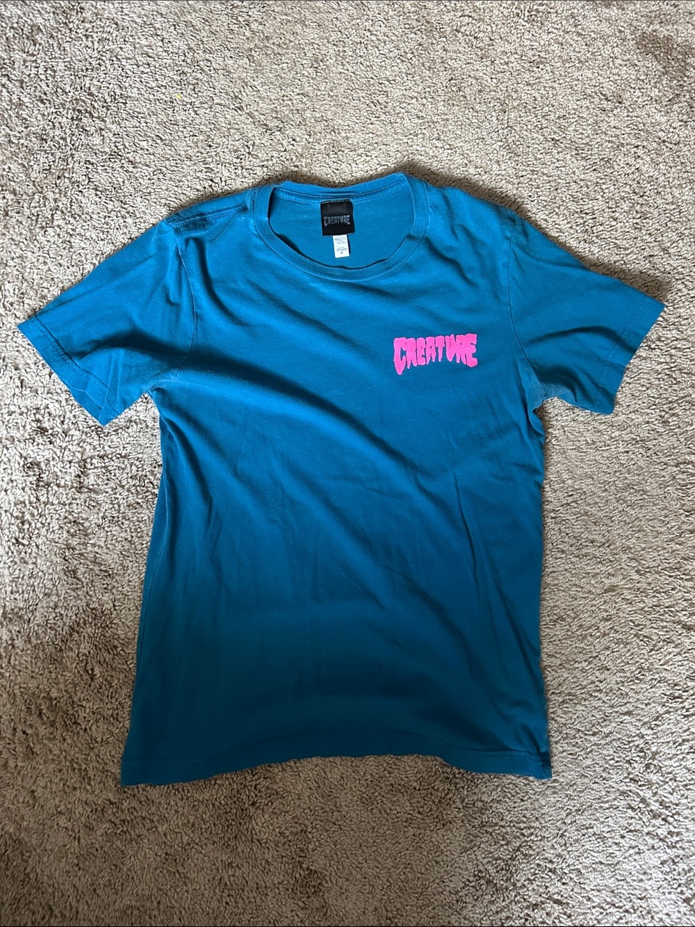 Creature Logo Teal Short Sleeve Tee -